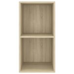 vidaXL Nástenná TV skrinka, dub sonoma 37x37x72 cm, kompozitné drevo – Obrázok 7