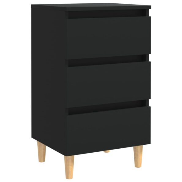 VXL8720286356982_a_en_hd_1.jpg vidaXL Nočný stolík nohy z masívneho dreva čierny 40x35x69 cm – Obrázok 2