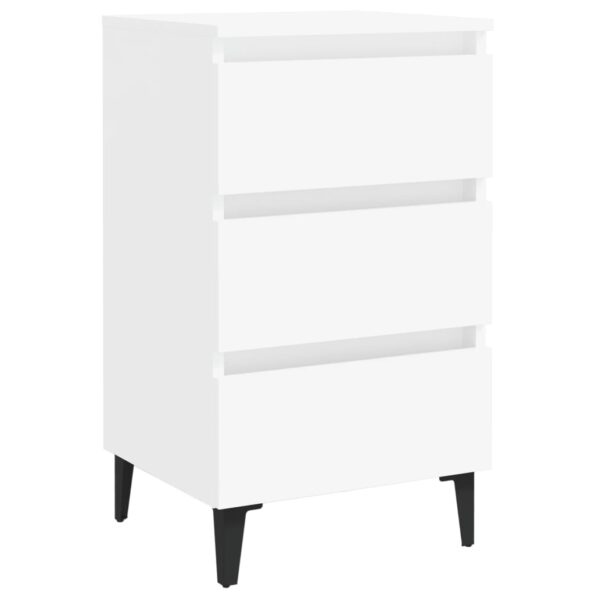 VXL8720286357149_a_en_hd_1.jpg vidaXL Nočný stolík nohy z kovu biely 40x35x69 cm – Obrázok 2