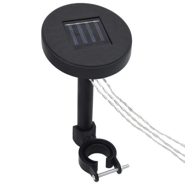 vidaXL Altánok so závesom a LED reťazou 3x3 m, sivohnedý, hliník – Obrázok 10