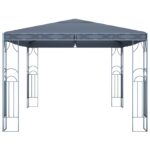 vidaXL Altánok s LED reťazou 400x300 cm, antracitový – Obrázok 5