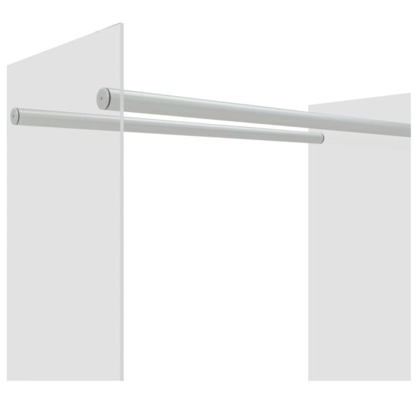 vidaXL Stojan na palivové drevo priehľadný 80x35x100 cm tvrdené sklo – Obrázok 5