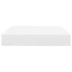 vidaXL Plávajúce nástenné police 2 ks dub a biele 23x23,5x3,8 cm MDF – Obrázok 5