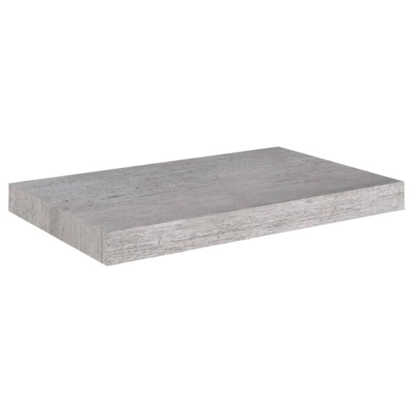 vidaXL Plávajúca nástenná polica betónovo sivá 50x23x3,8 cm MDF – Obrázok 2