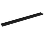 vidaXL Nástenné police 2 ks, čierne 100x9x3 cm – Obrázok 4