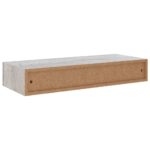 vidaXL Nástenná zásuvková polica betónovo-sivá 60x23,5x10 cm MDF – Obrázok 6