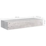 vidaXL Nástenná zásuvková polica betónovo-sivá 60x23,5x10 cm MDF – Obrázok 9