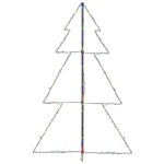 vidaXL Vianočný stromček, kužeľ, 200 LED, dovnútra aj von 98x150 cm – Obrázok 5