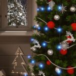 vidaXL Solárne svetlá 5 ks 5x200 LED modré vnútorné vonkajšie – Obrázok 3