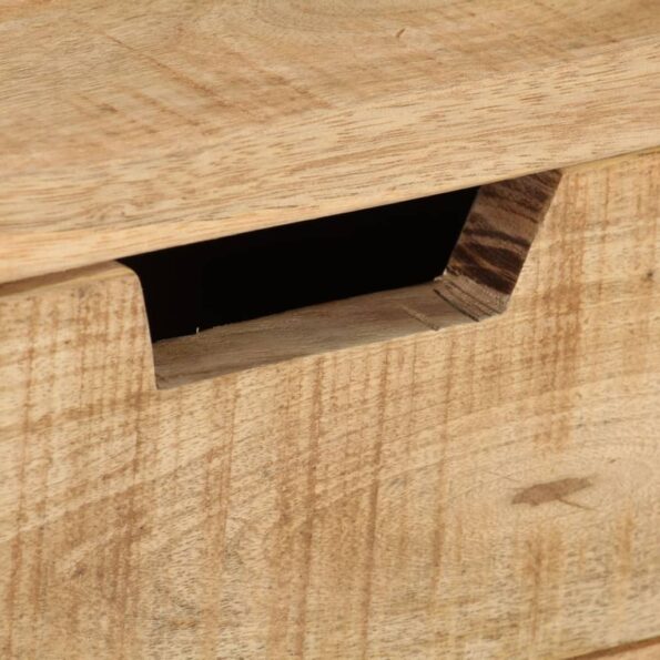 vidaXL Stôl 100x45x90 cm surový mangový masív – Obrázok 8