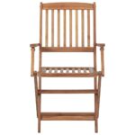 vidaXL Skladacie vonkajšie stoličky 8 ks akáciový masív – Obrázok 3