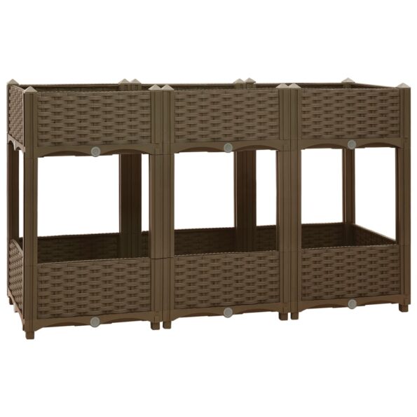 vidaXL Vyvýšený záhon 120x40x71 cm polypropylén – Obrázok 2