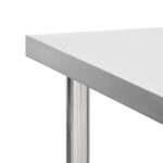 vidaXL Kuchynský pracovný stôl s kolieskami 100x45x85 cm nerezový – Obrázok 5