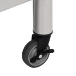 vidaXL Kuchynský pracovný stôl s kolieskami 100x45x85 cm nerezový – Obrázok 7
