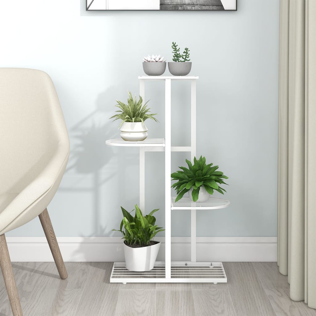 VXL8720286504086_m_en_hd_1.jpg vidaXL 4-poschodový stojan na kvety 43x22x76 cm biely kov – Obrázok 1