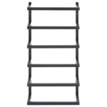 vidaXL Stojan na uteráky čierny 24x12x48 cm oceľ – Obrázok 3