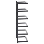 vidaXL Stojan na uteráky čierny 24x12x48 cm oceľ – Obrázok 4