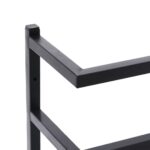 vidaXL Stojan na uteráky čierny 24x12x48 cm oceľ – Obrázok 6