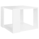 vidaXL Konferenčný stolík, biely 40x40x30 cm, kompozitné drevo – Obrázok 2