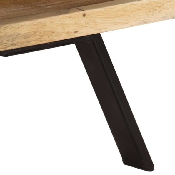 vidaXL TV skrinka 110x30x40 cm, mangový masív – Obrázok 8