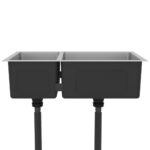 vidaXL Kuchynský drez nehrdzavejúca oceľ – Obrázok 5