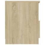 vidaXL Nočné stolíky 2 ks, dub sonoma 40x40x50 cm, kompozitné drevo – Obrázok 7