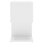 vidaXL Nočný stolík, biely 50x30x51,5 cm, kompozitné drevo – Obrázok 6