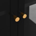 vidaXL Vitrína čierna 90x40x180 cm oceľ a tvrdené sklo – Obrázok 3