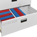 vidaXL Kartotéka bledosivá 90x46x164 cm oceľová – Obrázok 11