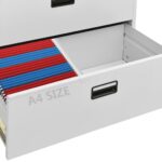 vidaXL Kartotéka bledosivá 90x46x164 cm oceľová – Obrázok 10