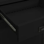 vidaXL Kancelárska skriňa čierna 90x40x102 cm oceľ – Obrázok 4