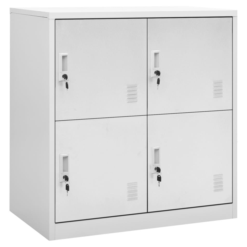 VXL8720286566411_a_en_hd_1.jpg vidaXL Uzamykacia skriňa bledosivá 90x45x92,5 cm oceľová – Obrázok 1