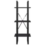 vidaXL 3-poschodová knižnica sivá 40x30x105 cm drevotrieska – Obrázok 4