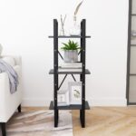 vidaXL Knižnica s 3 policami sivá 40x30x105 cm borovicový masív – Obrázok 4