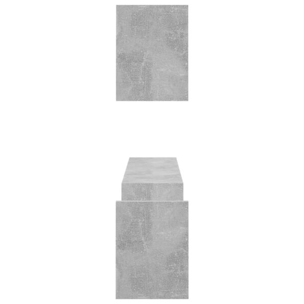 vidaXL Nástenné police 2ks, betónovo sivé 100x15x20cm kompozitné drevo – Obrázok 6