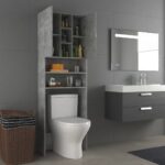 vidaXL Skrinka na práčku betónovo-sivá 64x25,5x190 cm – Obrázok 5