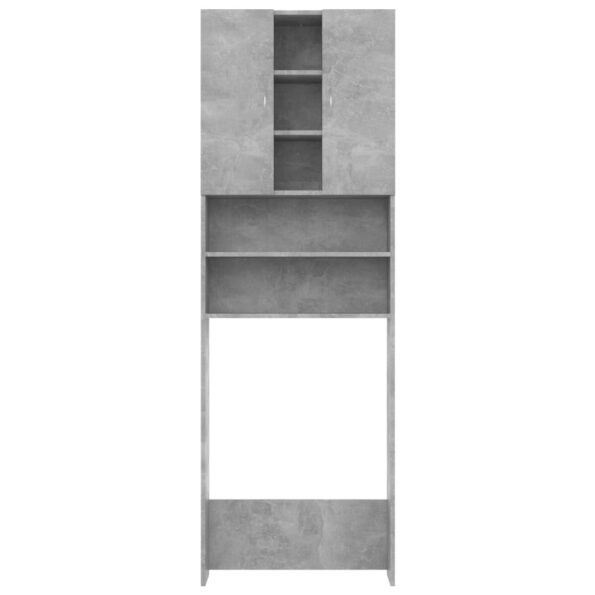 vidaXL Skrinka na práčku betónovo-sivá 64x25,5x190 cm – Obrázok 6