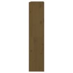 vidaXL Knižnica/deliaca stena medová 80x30x135,5 cm masívna borovica – Obrázok 6