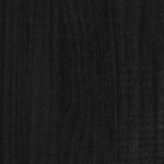 vidaXL Knižnica/deliaca stena čierna 100x30x167,5 cm masívna borovica – Obrázok 5