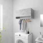 vidaXL Šatník, betónovo sivý 70x32,5x35 cm, kompozitné drevo – Obrázok 3