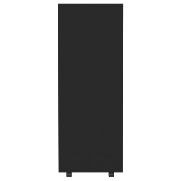vidaXL Šatník čierny 80x40x110 cm drevotrieska – Obrázok 6