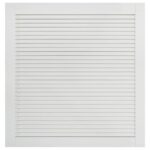 vidaXL Lamelové dvierka na skrinku, biele 61,5x59,4 cm, borovica – Obrázok 2