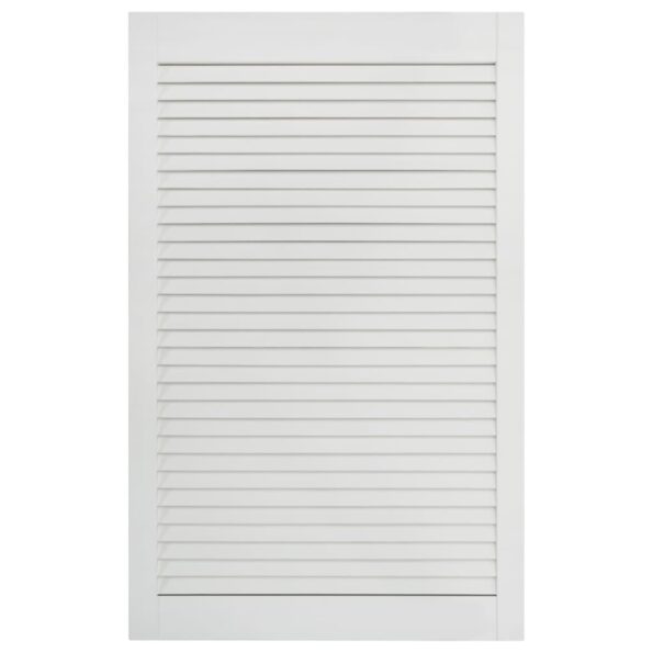 vidaXL Lamelové dvierka na skrinku 2 ks, biele 99,3x59,4 cm, borovica – Obrázok 4