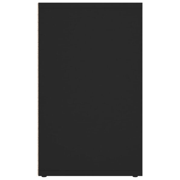 vidaXL Skrinka na topánky čierna 52,5x30x50 cm – Obrázok 7