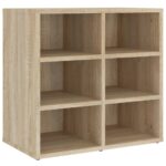 vidaXL Skrinka na topánky dub sonoma 52,5x30x50 cm – Obrázok 2