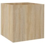 vidaXL Kvetináč vo farbe dubu sonoma 40x40x40 cm spracované drevo – Obrázok 2
