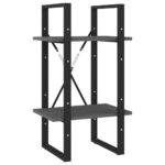 vidaXL Knižnica s 5 policami sivá 40x30x175 cm borovicové drevo – Obrázok 5