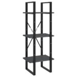 vidaXL Knižnica s 5 policami sivá 40x30x175 cm borovicové drevo – Obrázok 6