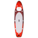vidaXL Nafukovací Stand up paddleboard červený 300x76x10 cm – Obrázok 3