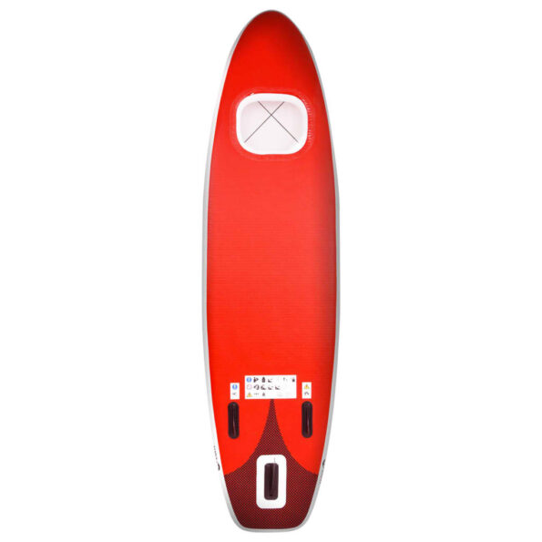 vidaXL Nafukovací Stand up paddleboard červený 300x76x10 cm – Obrázok 4